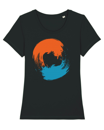 Color Wheel - orange&blue Black