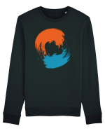 Color Wheel - orange&blue Bluză mânecă lungă Unisex Rise