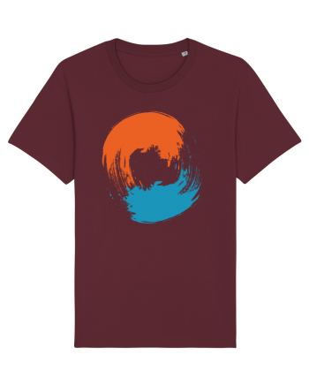 Color Wheel - orange&blue Burgundy