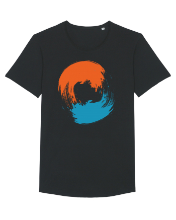 Color Wheel - orange&blue Black