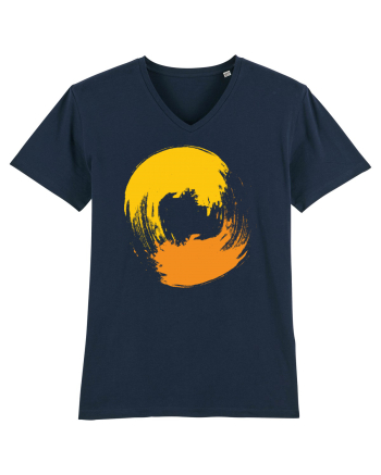 Color Wheel - orange&orange French Navy