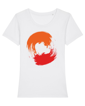 Color Wheel - orange&red 2 White