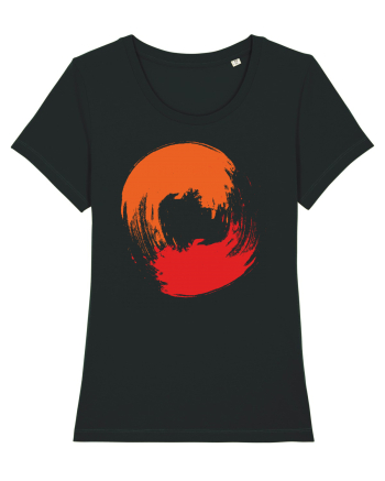 Color Wheel - orange&red 2 Black