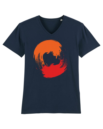 Color Wheel - orange&red 2 French Navy