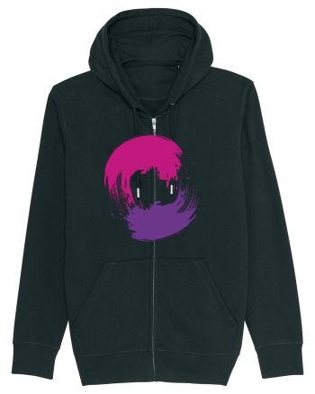 Color Wheel - violet&purple Black