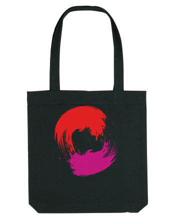 Color Wheel - red&purple Black