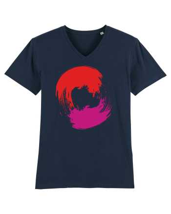 Color Wheel - red&purple French Navy