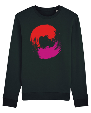 Color Wheel - red&purple Black