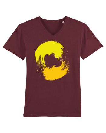 Color Wheel - yellow&orange Burgundy