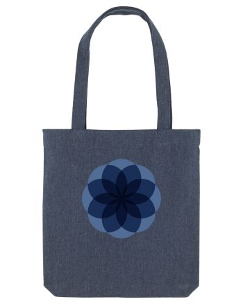 Color Wheel - blue flower Midnight Blue