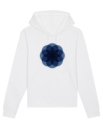 Color Wheel - blue flower White