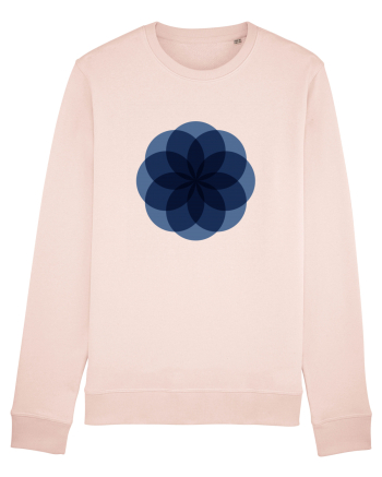 Color Wheel - blue flower Candy Pink