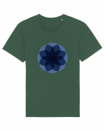 Color Wheel - blue flower Tricou mânecă scurtă Unisex Rocker