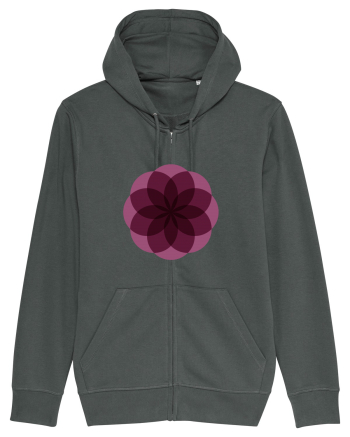 Color Wheel - purple flower Anthracite