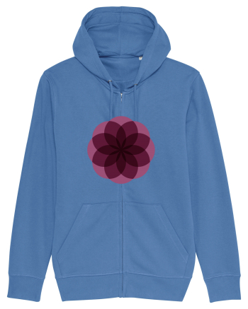Color Wheel - purple flower Bright Blue