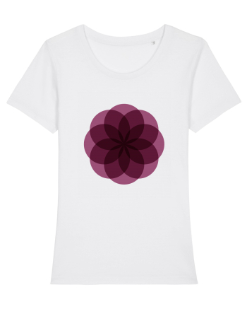 Color Wheel - purple flower White