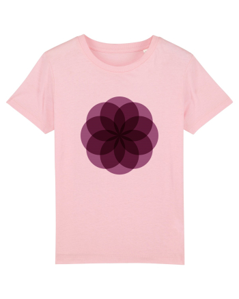 Color Wheel - purple flower Cotton Pink