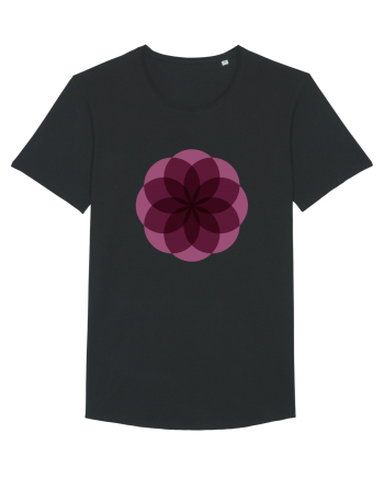 Color Wheel - purple flower Black