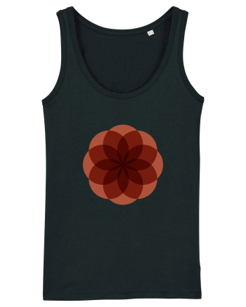 Color Wheel - red flower Black