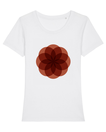 Color Wheel - red flower White