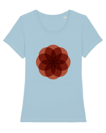 Color Wheel - red flower Sky Blue