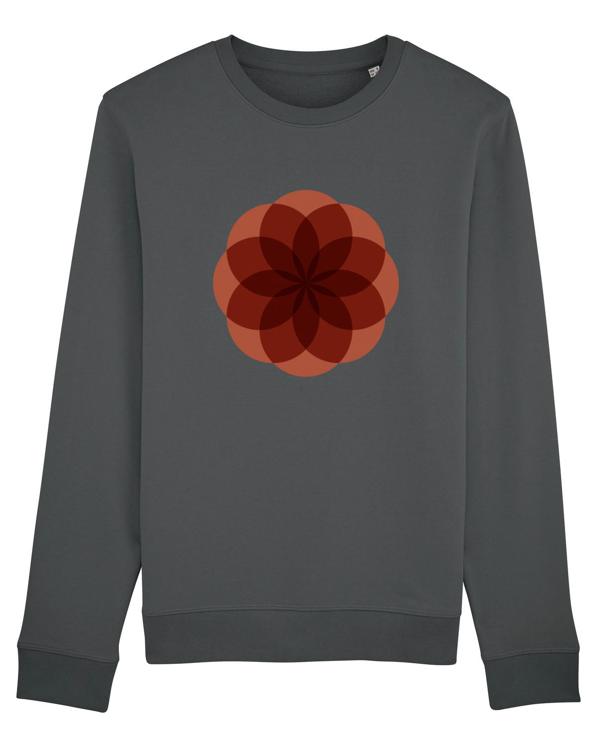 Bluză mânecă lungă Unisex Rise Anthracite