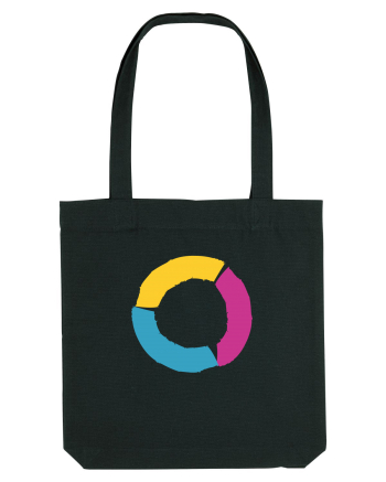 Color Wheel - orange&purple&blue Black
