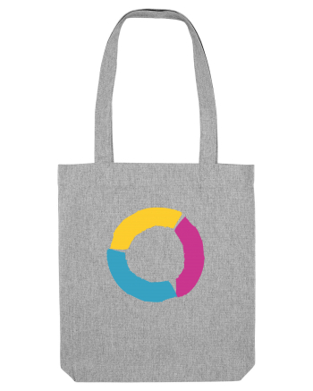 Color Wheel - orange&purple&blue Heather Grey
