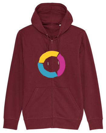 Color Wheel - orange&purple&blue Burgundy
