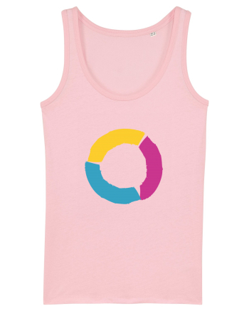 Color Wheel - orange&purple&blue Cotton Pink