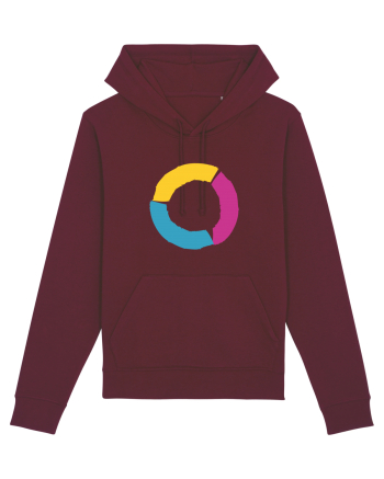 Color Wheel - orange&purple&blue Burgundy