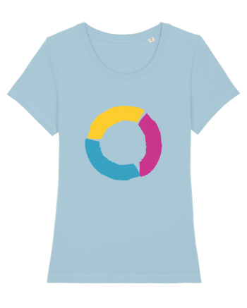 Color Wheel - orange&purple&blue Sky Blue