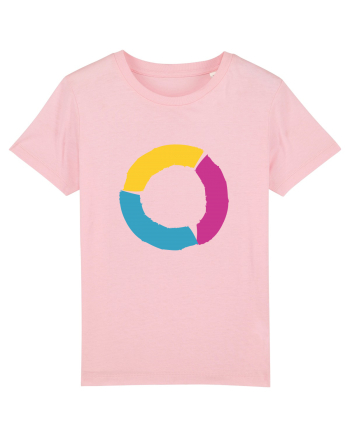 Color Wheel - orange&purple&blue Cotton Pink