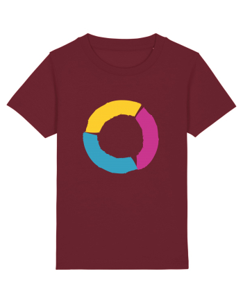 Color Wheel - orange&purple&blue Burgundy