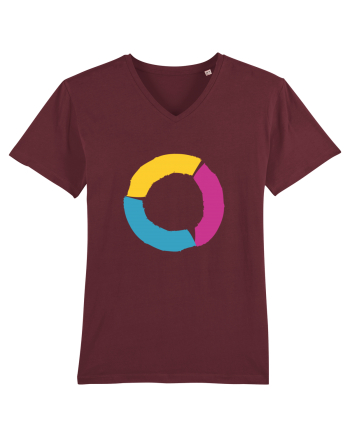 Color Wheel - orange&purple&blue Burgundy