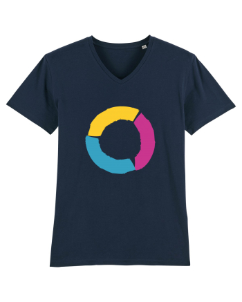Color Wheel - orange&purple&blue French Navy