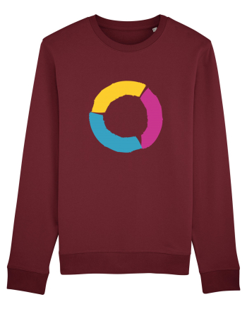 Color Wheel - orange&purple&blue Burgundy