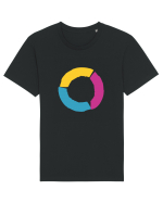 Color Wheel - orange&purple&blue Tricou mânecă scurtă Unisex Rocker
