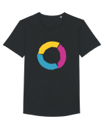 Color Wheel - orange&purple&blue Tricou mânecă scurtă guler larg Bărbat Skater