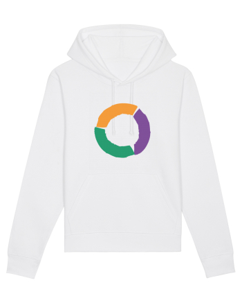 Color Wheel - orange&violet&green White
