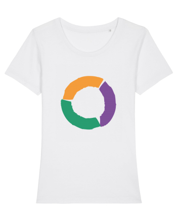 Color Wheel - orange&violet&green White