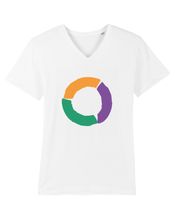 Color Wheel - orange&violet&green White