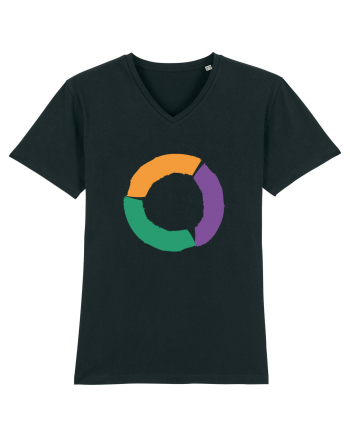 Color Wheel - orange&violet&green Black