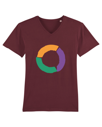 Color Wheel - orange&violet&green Burgundy
