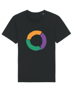 Color Wheel - orange&violet&green Tricou mânecă scurtă Unisex Rocker
