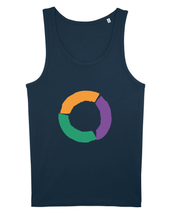 Color Wheel - orange&violet&green Navy