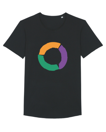 Color Wheel - orange&violet&green Black