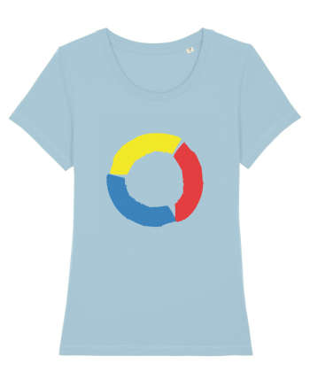 Color Wheel - yellow&red&blue Sky Blue