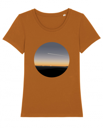 Photo Illustration - airplane in the sunset Roasted Orange