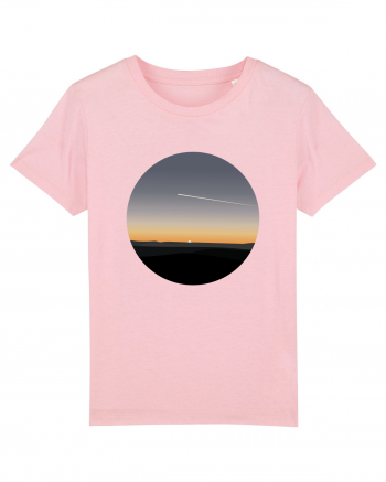 Photo Illustration - airplane in the sunset Cotton Pink